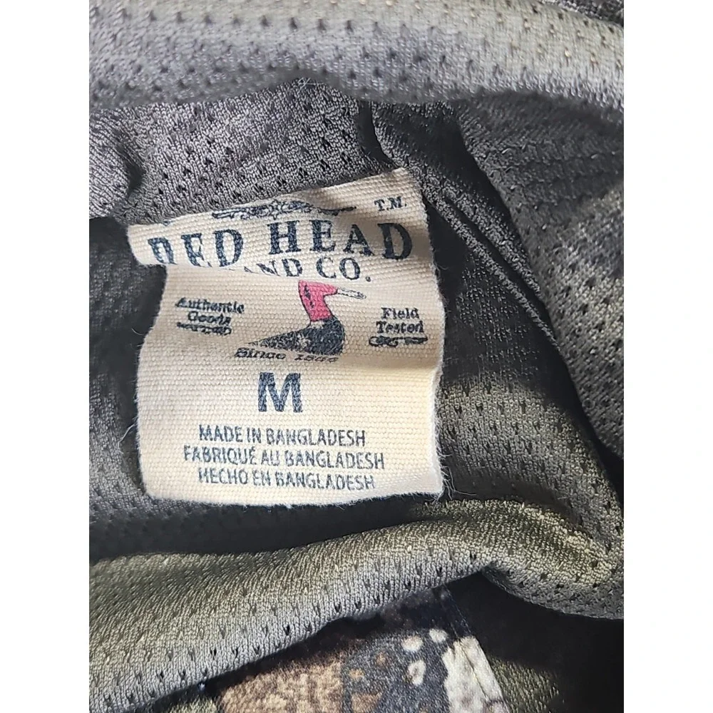 Red Head Bass Pro Mens Medium Bone Dry Strata Camo Hooded Hunting Jacket 1534